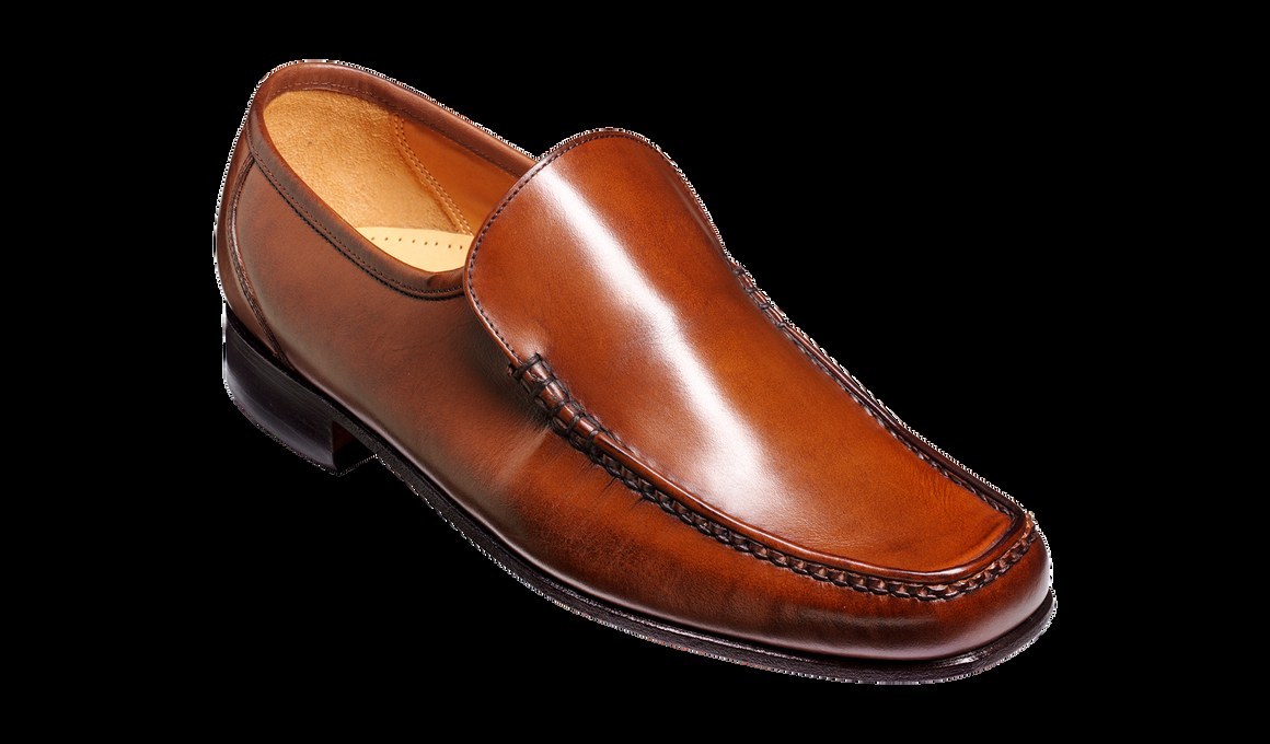 Barker brown burnished leather shoe product image